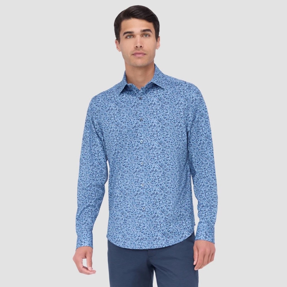 Bugatchi Uomo James Floral Print Button Down Shirt